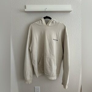 Talentless Circle Logo Hoodie / color: bone / size: large